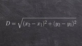 Finding the distance between two points