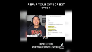 Repair Your Own Credit Step 1‼️ #creditrepair #credittips #diycreditrepair #crediteducation #credit