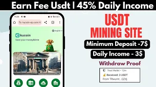 New Usdt Mining Site | usdt earning site | trx usdt mining app | Cloud Mining | usdt investment Site