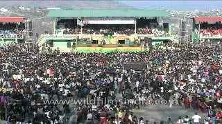 Mizo crowd assembled together as singer performs