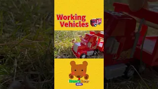 Cars Car Carrier Uses a Magical Tunnel and Find Police Cars 【Kuma's Bear Kids】