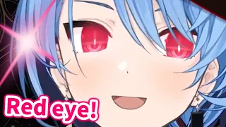 Sui-chan reveals her new outfit and turns her eyes red【Hololive/Eng sub/Hoshimachi Suisei】