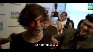 Harry Styles gets brutally smashed on  face with cake by Louis Tomlinson #harrystyles#louistomlinson