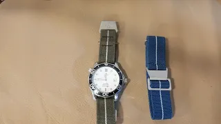 Review of Erika's Original elastic parachute nylon watch strap and comparison to generic watch band