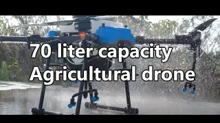 This is B70 which has 70liter tank capacity agricultural drone for spreading and spraying