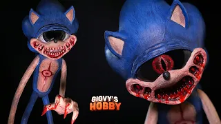 Making a terrifying Sonic.EXE ★ Sonic.EYX Sculpture