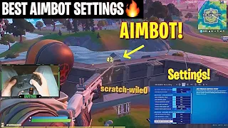 Aimbot on Linear Montage + New Best Chapter 2 Season 3 Controller Aimbot Settings Astro C40 Handcam