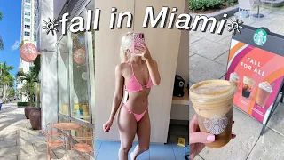 vlog | fall day in Miami + lululemon align shorts unboxing & *more!*