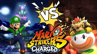 ASM: Luigi Vs Bowser!! *Mario Strikers CHARGED* Soccer Gameplay Match!!