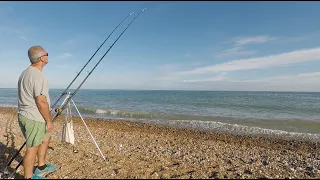 Evening fishing on Shoreham Beach