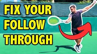 How to fix your FOREHAND FOLLOW THROUGH