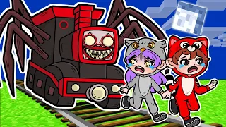 ¡Minecraft PERO es CHOO CHOO CHARLES!😨🚂🕷️ MAPAXE MINECRAFT PERO TERROR