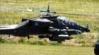 Apache Helicopter flight and crash