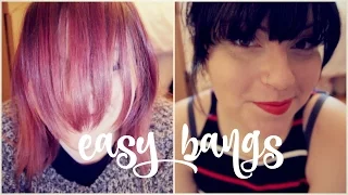 How to CUTTING YOUR OWN BANGS/FRINGE at Home