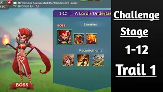 Lords mobile Challange stage 1-12 trail 1 F2p best team
