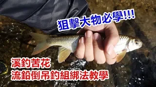 【蝦皮愛教學】溪釣苦花流鉛倒吊釣組綁法教學｜Best Fishing Knots learning｜蝦皮愛釣魚