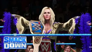 WWE 2K20 SMACKDOWN ENTRANCE OF CHARLOTTE AS RAW & SMACKDOWN WOMEN'S CHAMPION
