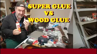 Super Glue Vs. Titebond Wood Glue #shorts Guitar Repair