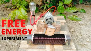 how to make a free energy generator with copper coil ad d1047 transistor at home new experiment