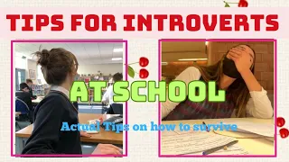 Tips for Introverts at School. ✨💯 #school  #introvert #aesthetic