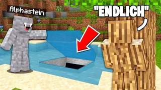 Ich VERSTECKE mich in ALPHASTEINS BASE 😰 (YouTuber Insel)