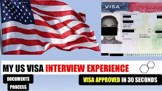 My US Visa Interview Experience | Approved B1 B2 Visa USA | B1 B2 visa Interview questions