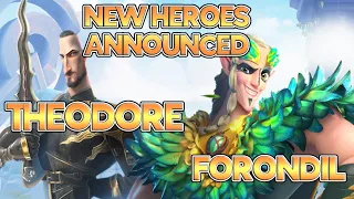 THEODORE & FORONDIL?!! TWO BRAND NEW HEROES ANNOUNCED! Call of Dragons Announcement & Competition!
