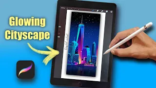 Cityscape painting easy | procreate (#shorts)