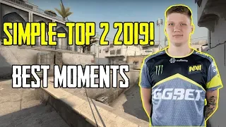 S1MPLE TOP-2 HLTV 2019! ЛУЧШИЕ МОМЕНТЫ СИМПЛА ЗА 2019! | S1MPLE BEST MOMENTS CS:GO