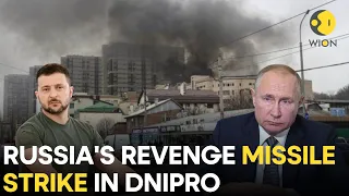 Ukraine says several wounded in Russian missile strike in Dnipro | Russia ukraine war | Wion Live