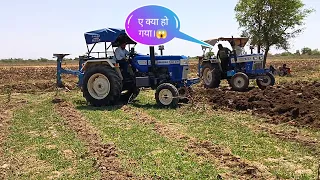 Swaraj 742 FE  V/S Swaraj 742 XT  Plough competition 😱