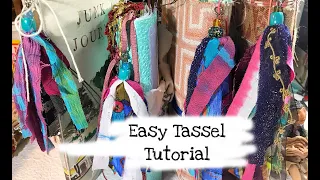 Easy Fabric Boho Tassel Tutorial