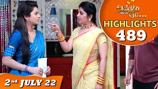 Anbe Vaa Serial | EP 489 Highlights | 2nd July 2022 | Virat | Delna Davis | Saregama TV Shows Tamil