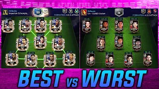 THE HIGHEST RATED TEAM VS THE LOWEST RATED TEAM | FIFA MOBILE 21 155 RATED TEAM VS 66 RATED TEAM |