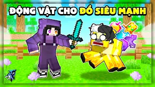 Minecraft nhưng Động Vật Cho Bạn Đồ Ngẫu Nhiên !! Siro Tức Giận Vì Xui Hơn Noob Ruby