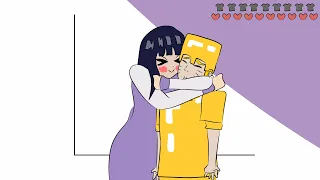 Enderman's hug | a minecraft anime ver. (Naruto and Hinata embrace)