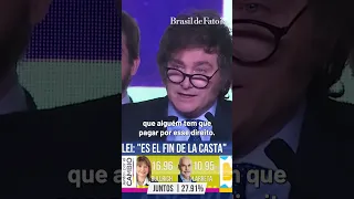 “Essa aberração chamada Justiça Social": Javier Milei, candidato à Presidência da Argentina