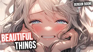 Nightcore - Beautiful Things / Benson Boone (Lyrics/Sped Up)