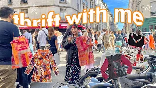 THRIFT WITH ME // i found a *CHEAP* flea market in PARIS!!!!