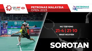 Ng Tzeyong 2 - 0 Nhat Nguyen | Pusingan ke-32 | Petronas Terbuka Malaysia 2023