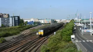 57313 + 57316 Departing Dundee whilst working 1Z57 Dundee - Whitehaven