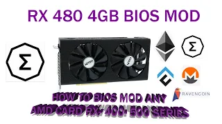 How To Bios Mod AMD GPU for Mining Rx580/570/560/550/480/470/460 4gb + 8gb