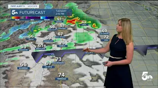 A bit cooler on Tuesday with afternoon thunderstorms possible