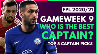 FPL GAMEWEEK 9 BEST CAPTAINS | Who should you captain in GW9? | Fantasy Premier League Tips 2020/21