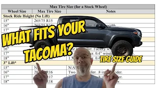 Toyota Tacoma Tire Size Guide