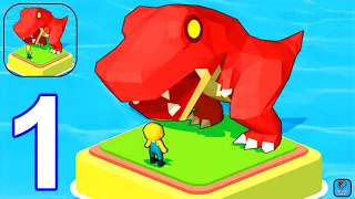 Dino Tycoon - 3D Building Game - Gameplay Walkthrough Part 1 Tutorial (iOS,Android Gameplay)