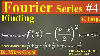 Fourier Series #4 (V.Imp. Numerical Problem) #FourierSeries #EngineeringMathematics #BScMaths