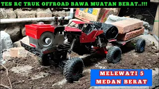 TES RC MODIFIKASI TRUCK OFFROAD DI MEDAN BERAT