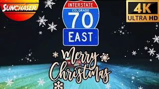 Conquering the I70 East 👑 Ep 13  | Eisenhower-Johnson Tunnel - Virtual Night Drive in Snow🎄