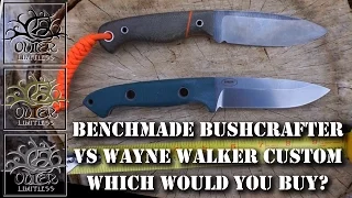 Benchmade Bushcrafter vs Wayne Walker Custom Knives - Which Would You Buy?